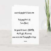 教育学の挨拶状: チャーム カード (裏面)