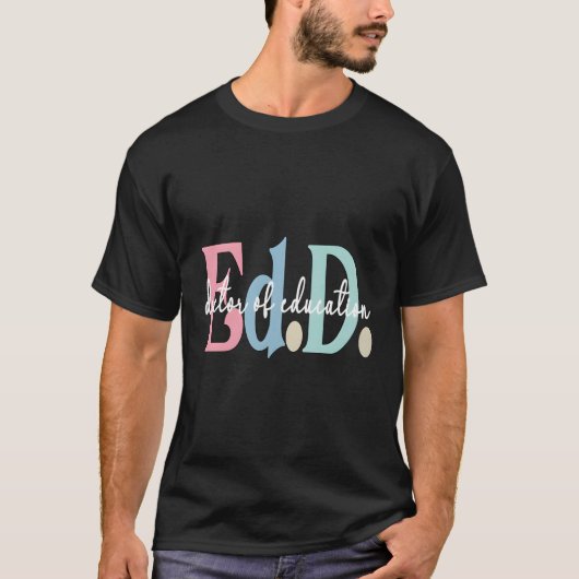 教育学博士後期博士後期課程 Tシャツ (正面)