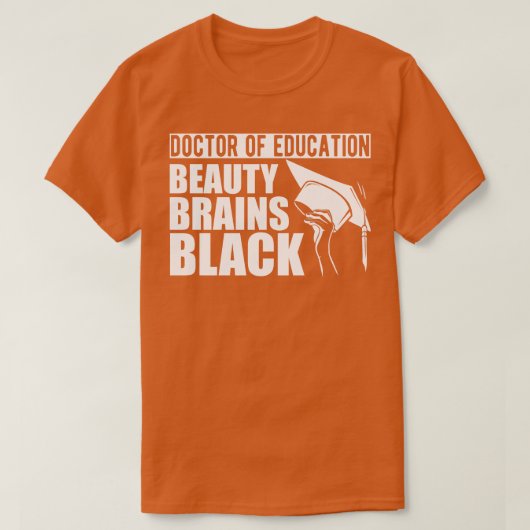 教育学博士美しい脳w tシャツ (デザイン正面)
