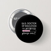教育学博士課程進行中 edd 缶バッジ (正面&裏面)