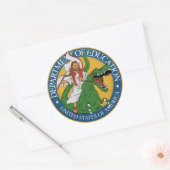 教育学部 – Tレックスシールのイエス ラウンドシール (封筒)