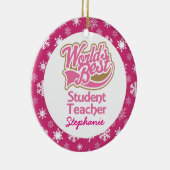 教育実習生のパーソナライズなギフトのオーナメント セラミックオーナメント (右)