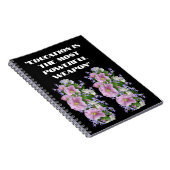 教育引用文カスタムフラワーフォト文字スパイラル ノートブック (右側)