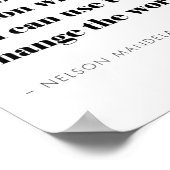 教育引用文感動的ミニマモダンリスト ポスター (角)