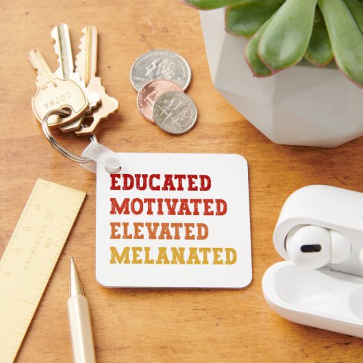 教育意欲を起こを受けたメラニン化先生クール キーホルダー (デスク)