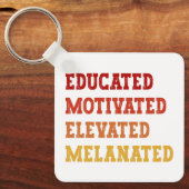 教育意欲を起こを受けたメラニン化先生クール キーホルダー (正面)