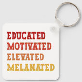 教育意欲を起こを受けたメラニン化先生クール キーホルダー (裏面)