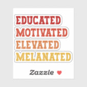 教育意欲を起こを受けたメラニン化先生クール シール (シート)