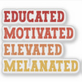 教育意欲を起こを受けたメラニン化先生クール シール (正面)