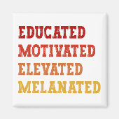 教育意欲を起こを受けたメラニン化先生クール マグネット (正面)