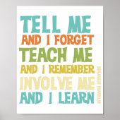 教育文字引用文が私を含クラシックむ ポスター (正面)