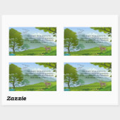 教育書プレート 長方形シール (シート)