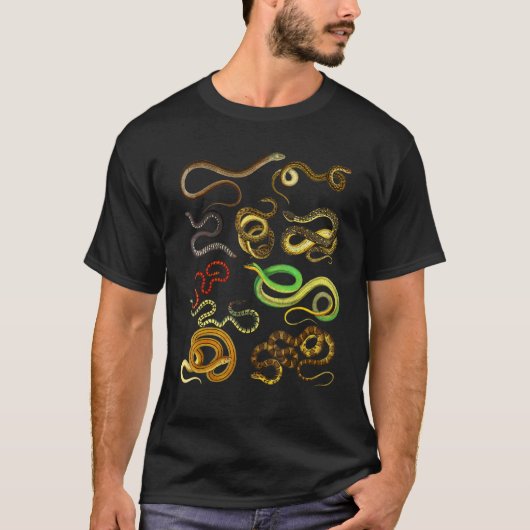 教育用のヘビ Tシャツ (正面)