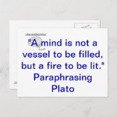 教育用の脳梗塞葉書 ポストカード (正面/裏面)