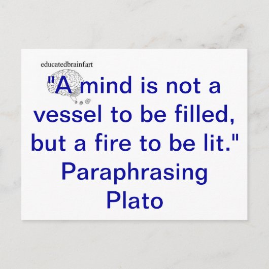 教育用の脳梗塞葉書 ポストカード (正面)