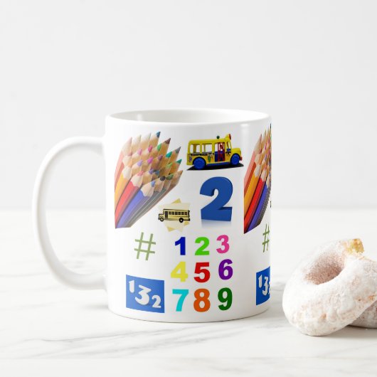 教育用の鉛筆マグ コーヒーマグカップ (ドーナツ)