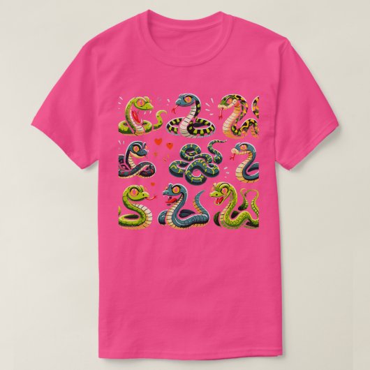 教育用スネークタイ子供へプ Tシャツ (デザイン正面)