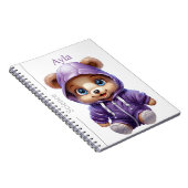 教育用ベアーフレンドズスパイラルジャーナルテンプレート ノートブック (右側)