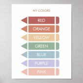 教育用マイカラー |ホームスクールのポスター ポスター (正面)