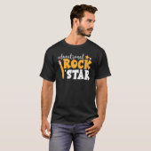 教育用ロックスターロックスター先生学生Sch Tシャツ (正面フル)