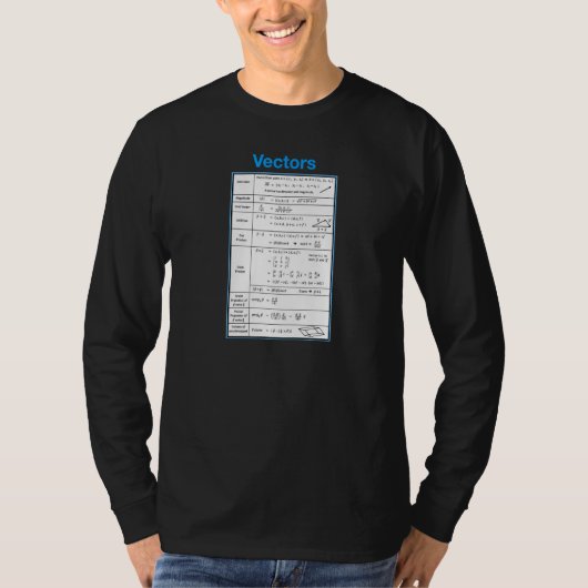 教育用数学ベクトル(V2) Tシャツ (正面)