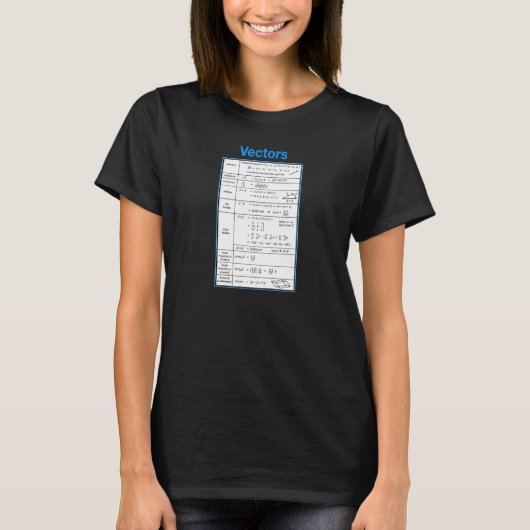 教育用数学ベクトル(V2) Tシャツ (正面)