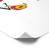 教育用果物野菜ABCアルファベット教室 ポスター (角)