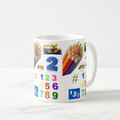 教育用鉛筆マグ コーヒーマグカップ (正面右)