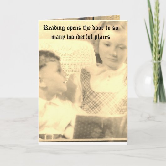 教育用5" x 7"折りたたみグリーティングカード カード (正面)