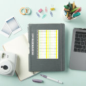 教育用 1 から 100 チャート | ビニール ローマ数字 シール (iPadカバー)