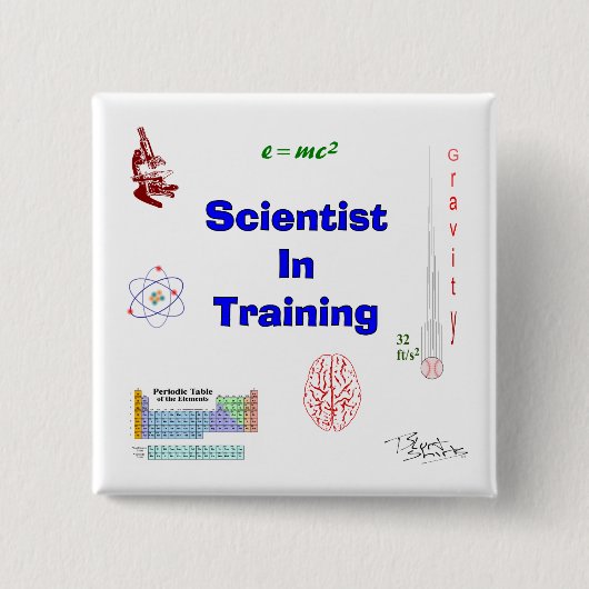 教育科学者 缶バッジ (正面)