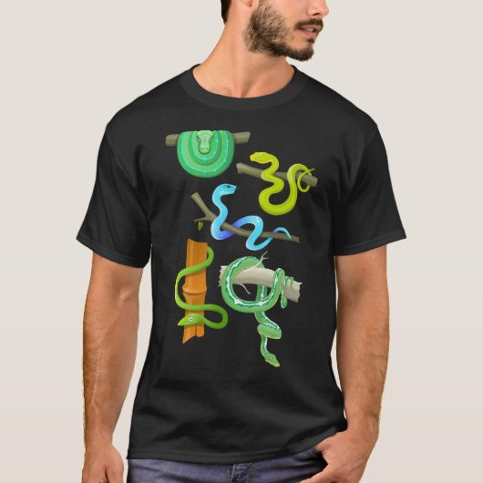 教育種とヘビの種類17 Tシャツ (正面)