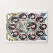 教育米国の最初10人の大統領 ジグソーパズル (横)