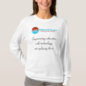 教育者にスタイルを与える：女性の長い眠り Tシャツ (正面)