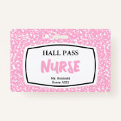 教育者のためのナース本ホールのパス バッジ (裏面)