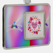 教育者のリース シルバープレートフレームオーナメント (右)