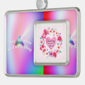 教育者のリース シルバープレートフレームオーナメント (左)