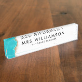 教育者クラスルーム先生名プレート(デスク用) デスクネームプレート (側面)