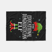 教育診断小妖精や小人マッチングファミリーグループ フリースブランケット (正面(横))