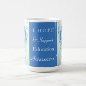 教育認識度リボンエンジェルカスタムマグ コーヒーマグカップ (中央)
