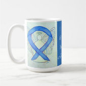 教育認識度リボンエンジェルカスタムマグ コーヒーマグカップ (左)