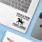 教育重要な乗馬がより重要である シール (ノートパソコンとiPhone)