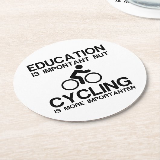 教育重要サイクリング重要人物 ラウンドペーパーコースター (アングル)