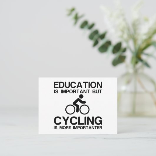 教育重要サイクリング重要人物 名刺 (スタンド正面)