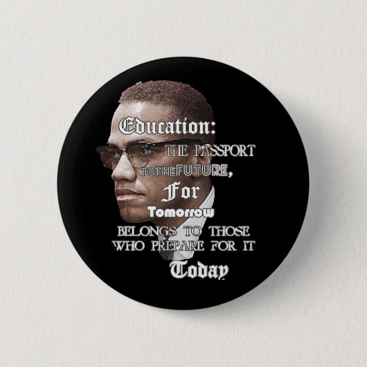 教育: パスポート 缶バッジ (正面)