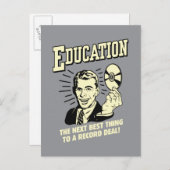 教育: レコード・ディールの最高のもの ポストカード (正面/裏面)
