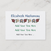 教育/先生プロファイル – SRF別名刺 名刺 (裏面)