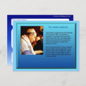 教育、宗教、ユダヤ教、ユダヤ聖なる書物、 経典 ポストカード (正面/裏面)