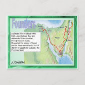 教育、宗教、ユダヤ教、創始者 ポストカード (正面)