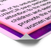 教育、市民権、難民、UNHCR ポスター (角)